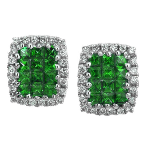 4F02924AWERDE 18KT Emerald Earring
