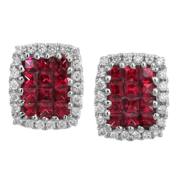 4F02924AWERDR 18KT Ruby Earring