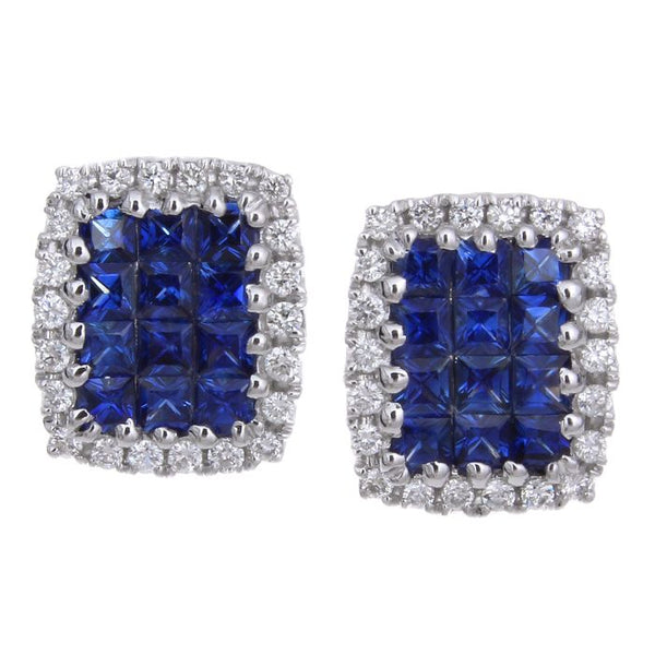 4F02924AWERDS 18KT Blue Sapphire Earring