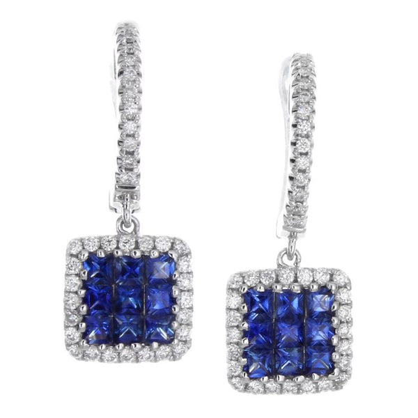 4F02928AWERDS 18KT Blue Sapphire Earring