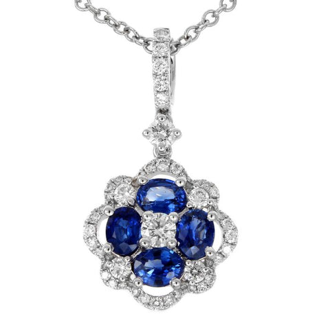 4F03235AWPDDS 18KT Blue Sapphire Pendant