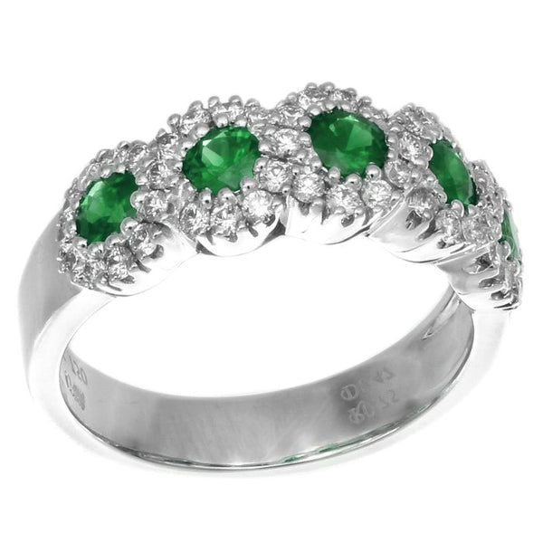 4F0347AWLRDE 18KT Emerald Ring