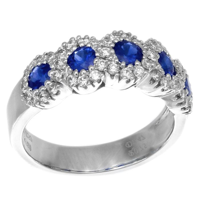 ☆nff☆ shield heart ringpale blue nff4 925 Sterling Silver Blue Sapphire Heart Ring, 2.60 TCW