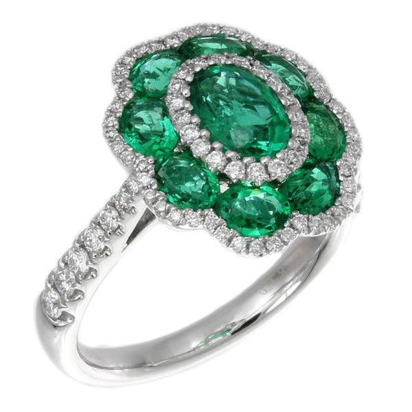 4F03753AWLRDE 18KT Emerald Ring