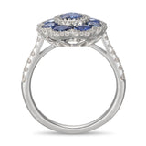 4F03753AWLRDS 18KT Blue Sapphire Ring