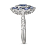 4F03753AWLRDS 18KT Blue Sapphire Ring