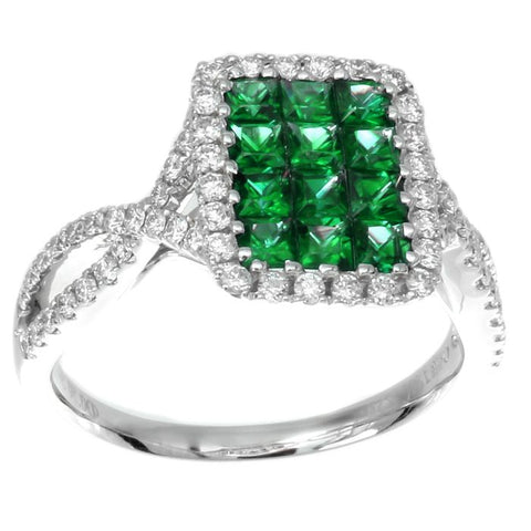 4F03925AWLRDE 18KT Emerald Ring