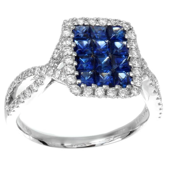 4F03925AWLRDS 18KT Blue Sapphire Ring