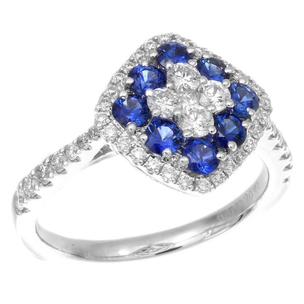 4F04069AWLRDS 18KT Blue Sapphire Ring