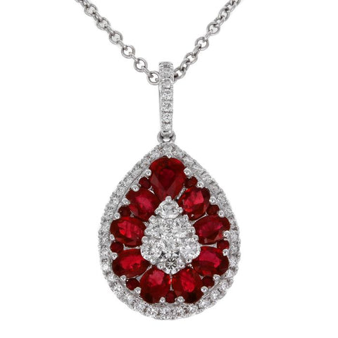 4F04077AWPDDR 18KT Ruby Pendant