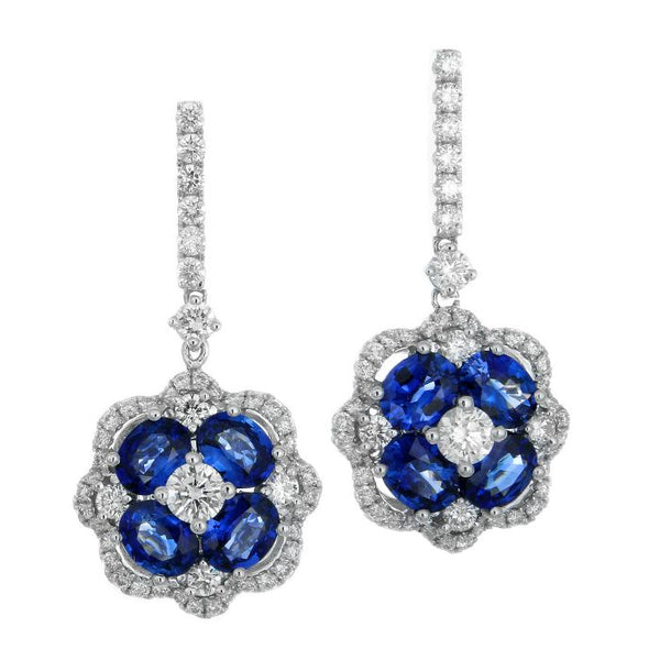 4F04372AWERDS 18KT Blue Sapphire Earring