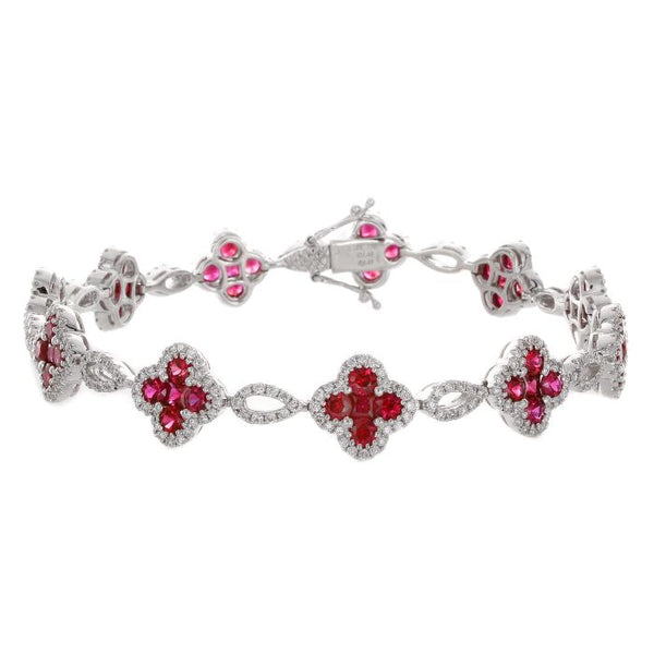 4F04420AWLBDR 18KT Ruby Bracelet