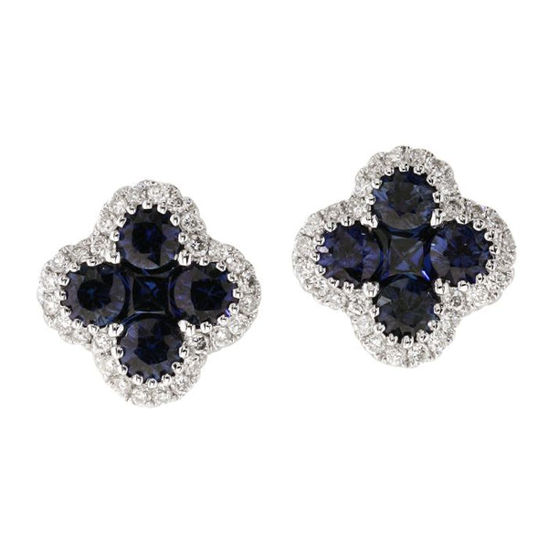 4F04484AWERDS 18KT Blue Sapphire Earring