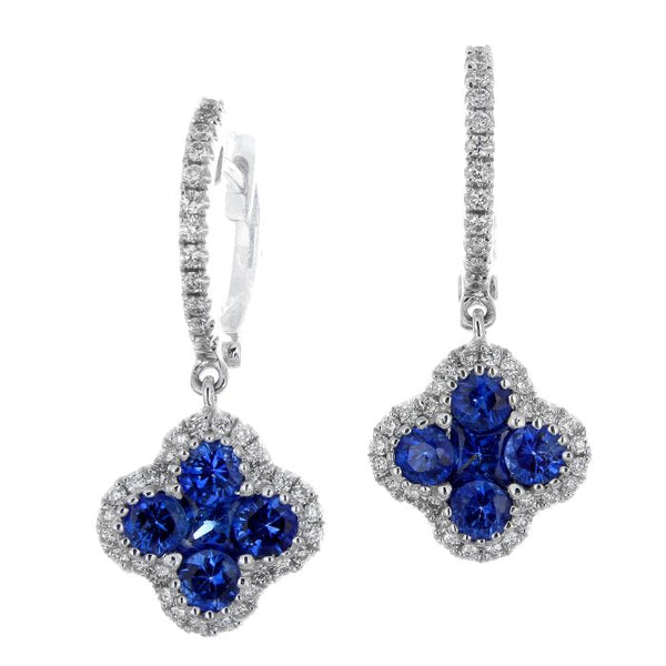 4F04490AWERDS 18KT Blue Sapphire Earring