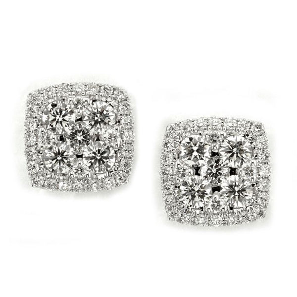 4F04576AWERD0 18KT White Diamond Earring