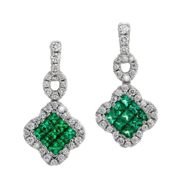 4F04728AWERDE 18KT Emerald Earring