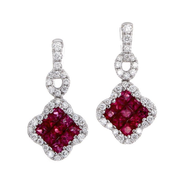 4F04728AWERDR 18KT Ruby Earring