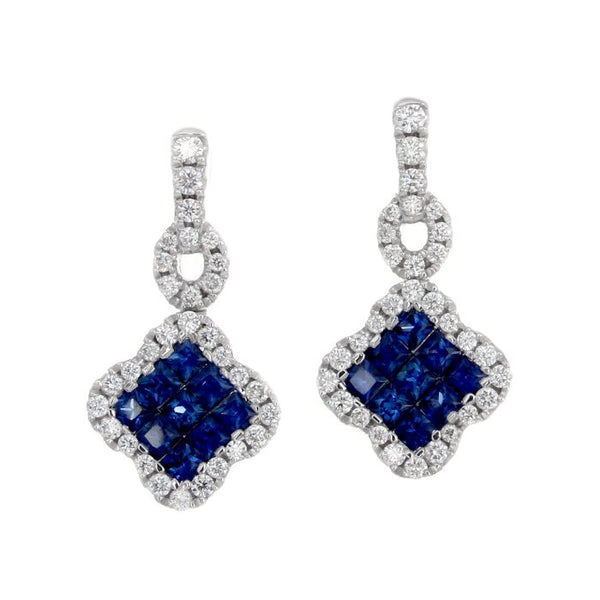 4F04728AWERDS 18KT Blue Sapphire Earring