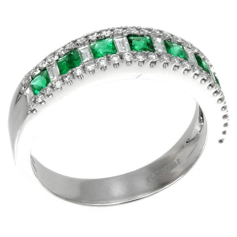 4F05460AWLRDE 18KT Emerald Ring