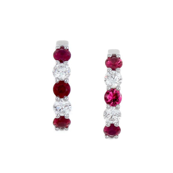 4F05506AWERDR 18KT Ruby Earring