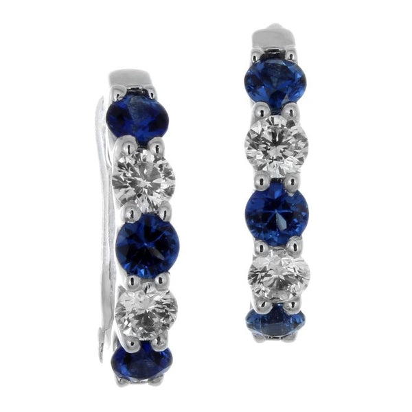 4F05506AWERDS 18KT Blue Sapphire Earring