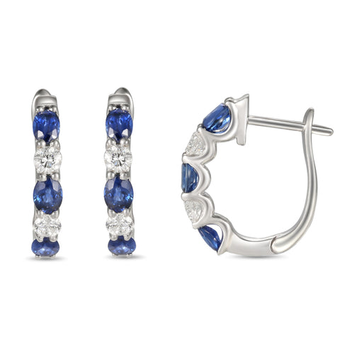 4F05508AWERDS 18KT Blue Sapphire Earring