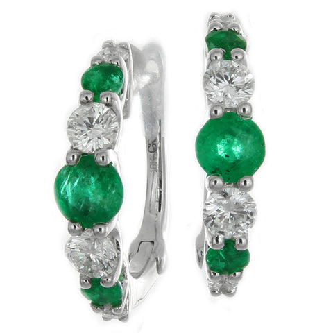 4F05538AWERDE 18KT Emerald Earring
