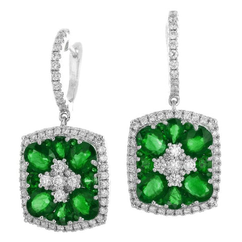 4F05919AWERDE 18KT Emerald Earring