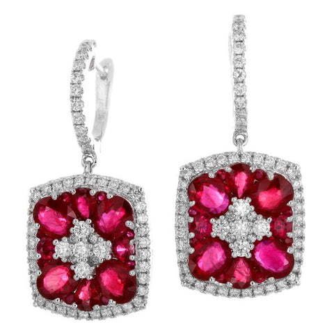 4F05919AWERDR 18KT Ruby Earring