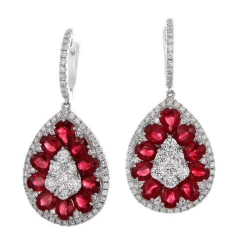 4F05920AWERDR 18KT Ruby Earring