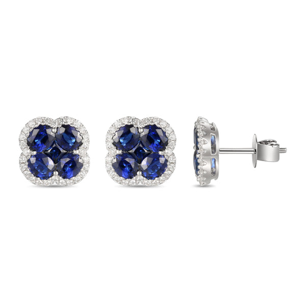 4F05954AWERDS 18KT Blue Sapphire Earring