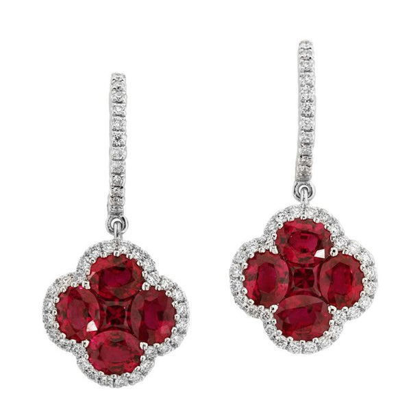4F05955AWERDR 18KT Ruby Earring