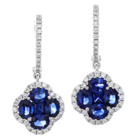4F05955AWERDS 18KT Blue Sapphire Earring