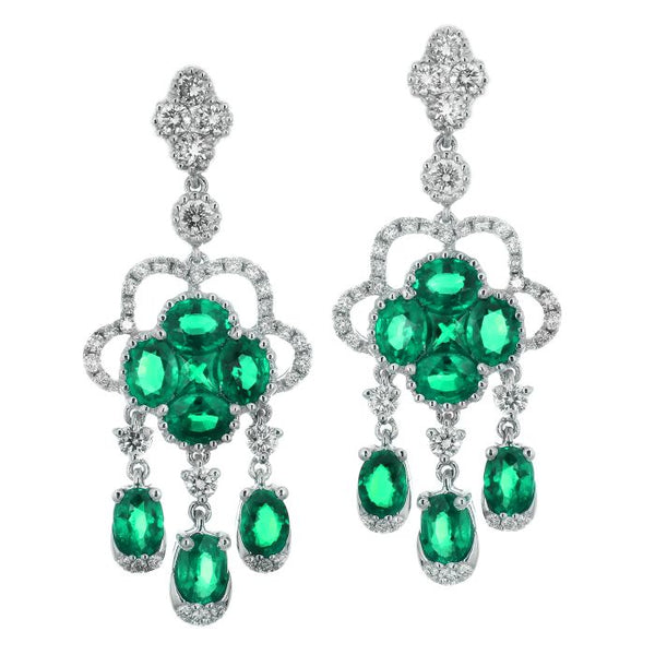 4F05977AWERDE 18KT Emerald Earring