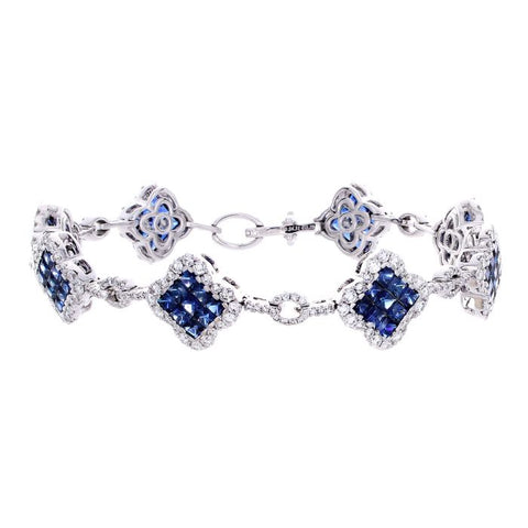 4F06380AWLBDS 18KT Blue Sapphire Bracelet