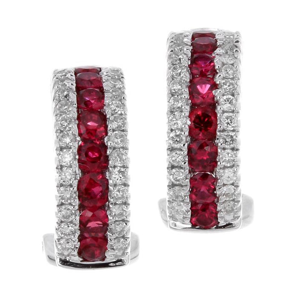 4F0639AWERDR 18KT Ruby Earring