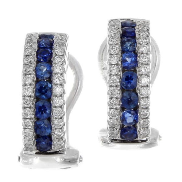 4F0639AWERDS 18KT Blue Sapphire Earring