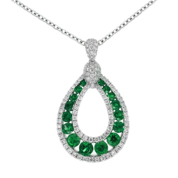 4F0693AWPDDE 18KT Emerald Pendant