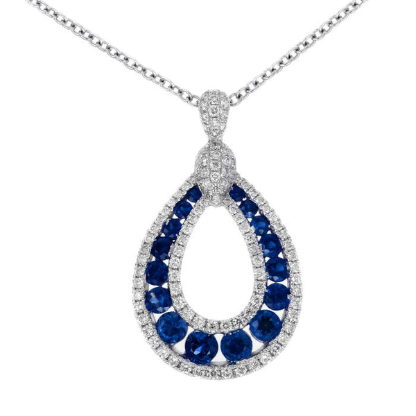 4F0693AWPDDS 18KT Blue Sapphire Pendant