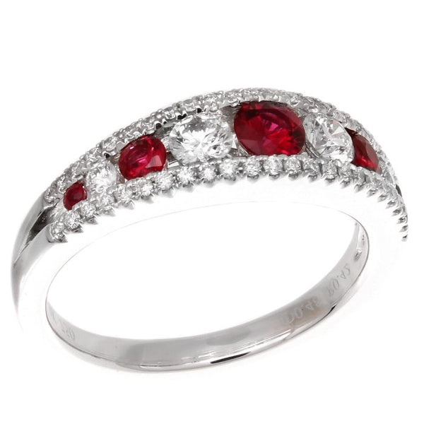 4F07104AWLRDR 18KT Ruby Ring