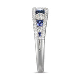 4F07104AWLRDS 18KT Blue Sapphire Ring