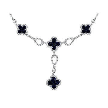 4F07820AWCHDS 18KT Blue Sapphire Necklace