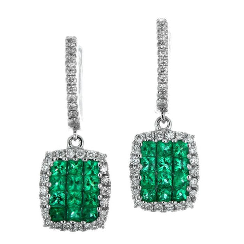 4F0837AWERDE 18KT Emerald Earring