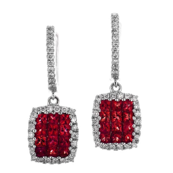 4F0837AWERDR 18KT Ruby Earring