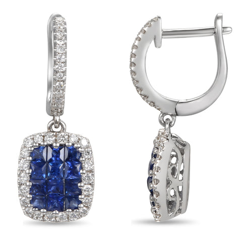 4F0837AWERDS 18KT Blue Sapphire Earring