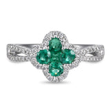 4F08382AWLRDE 18KT Emerald Ring