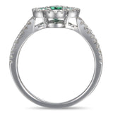 4F08382AWLRDE 18KT Emerald Ring