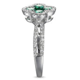 4F08382AWLRDE 18KT Emerald Ring