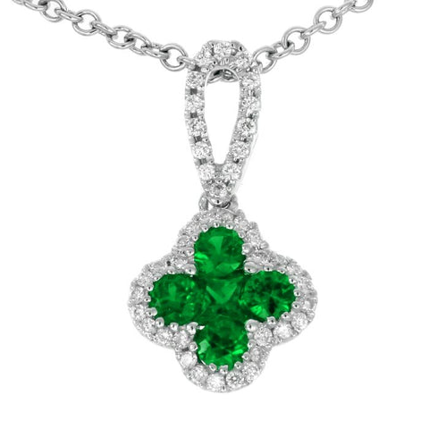 4F08411AWPDDE 18KT Emerald Pendant
