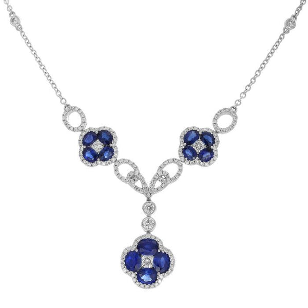 4F0880AWCHDS 18KT Blue Sapphire Necklace